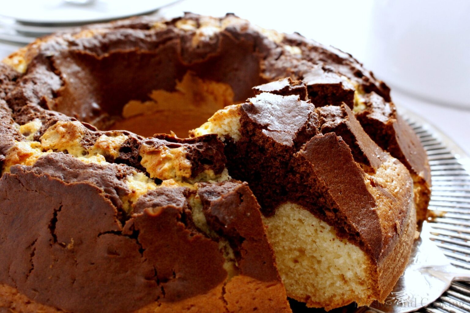 Ciambellone Marmorizzato (Marble Ring Cake) Passion and cooking