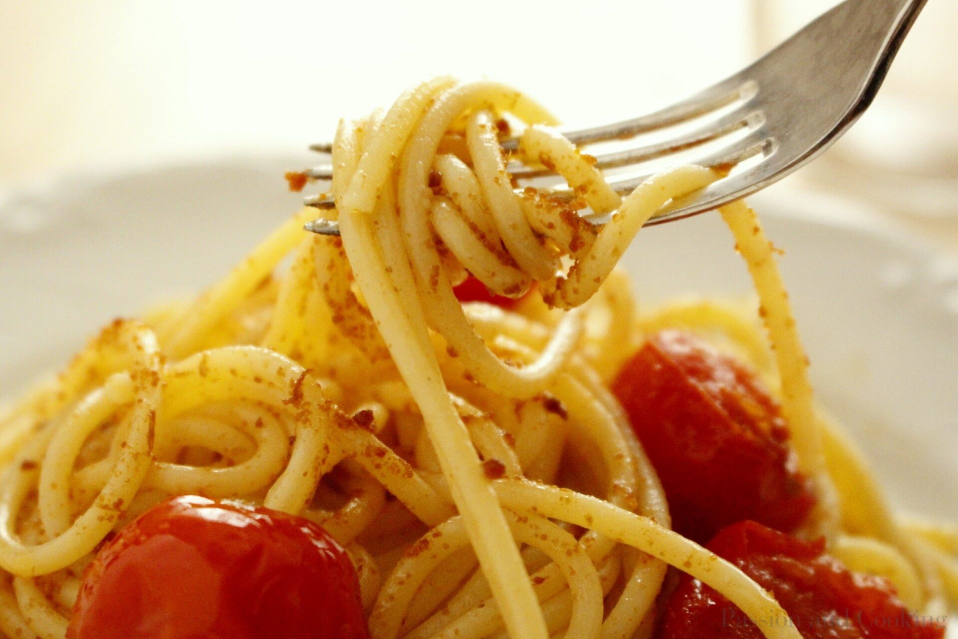 Spaghetti with bottarga (cured roe)