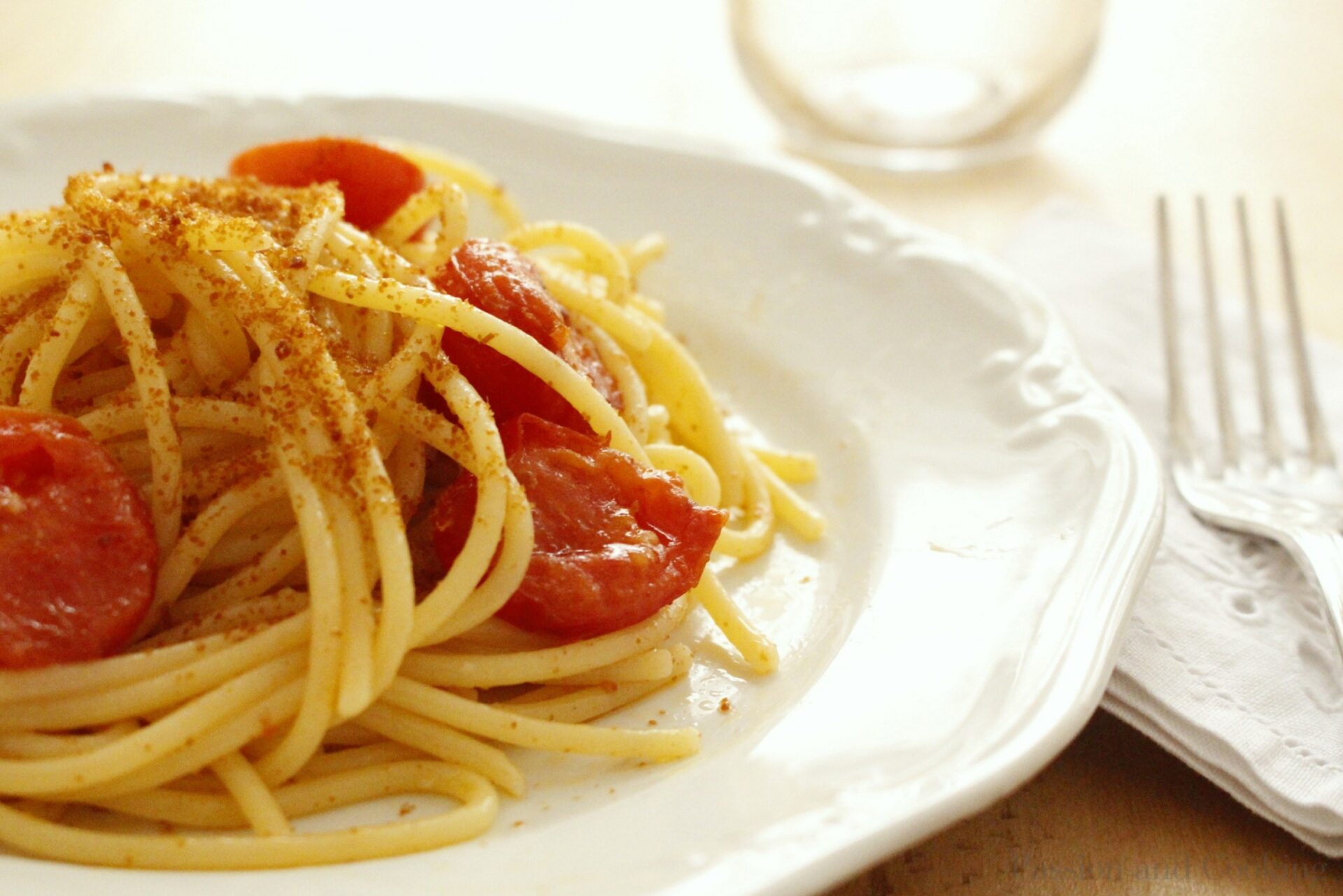 Spaghetti con bottarga