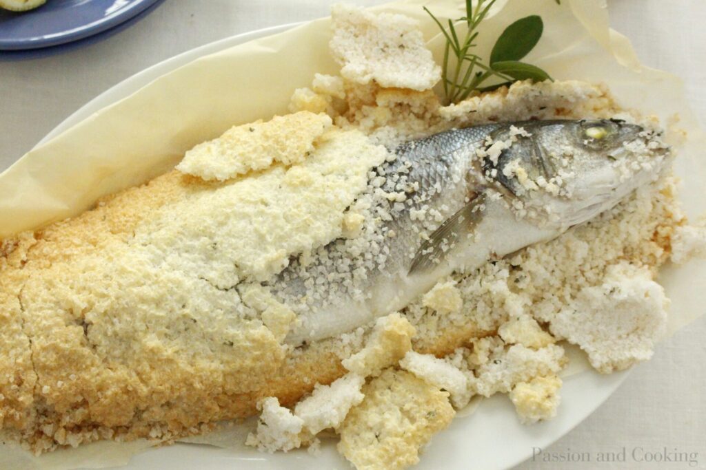 Branzino al Sale (SaltCrusted Sea Bass) Passion and cooking