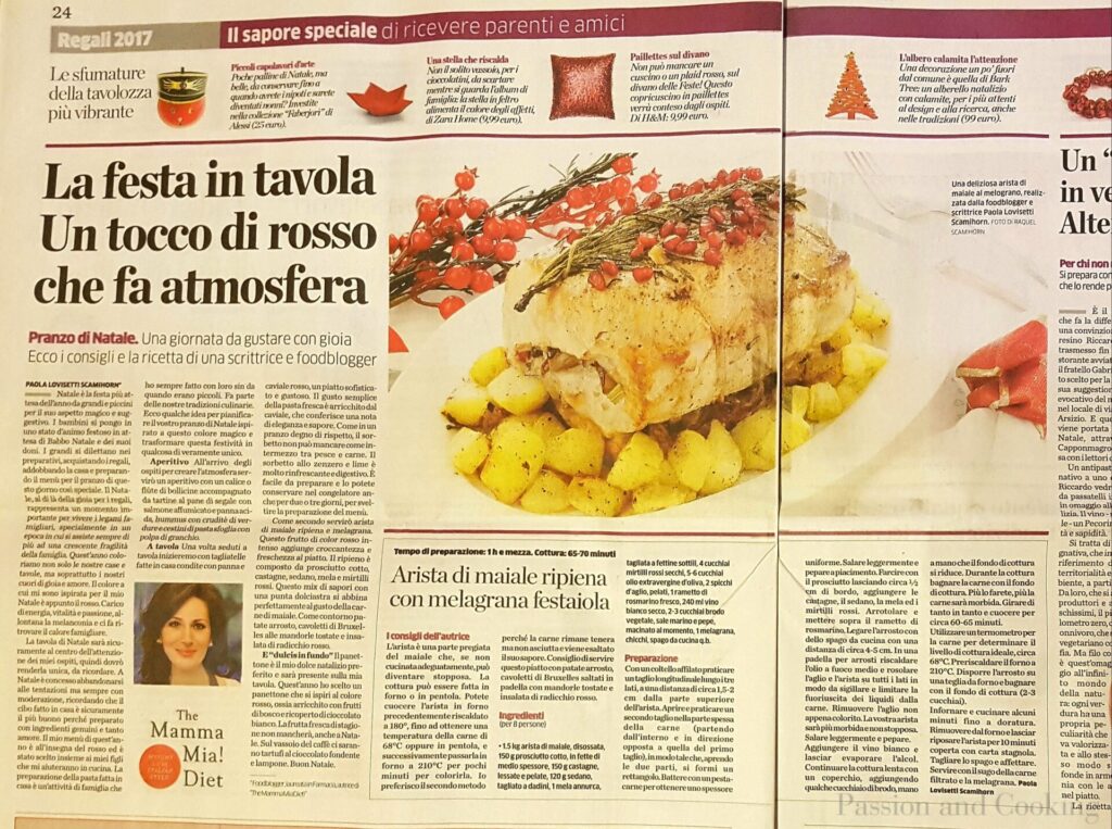 Menu di Natale 2017 La Provincia