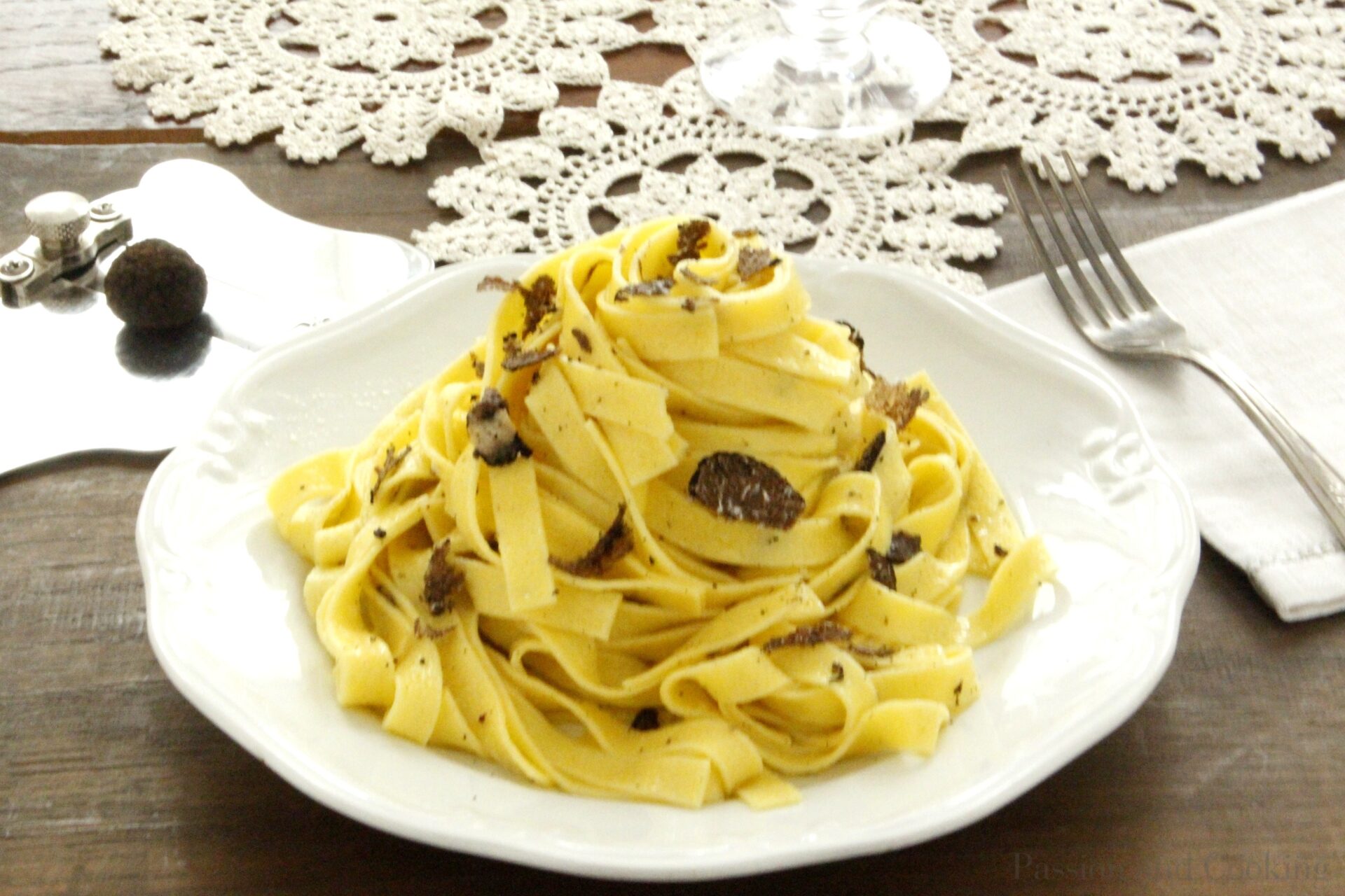 Tagliatelle con il tartufo Passion and cooking
