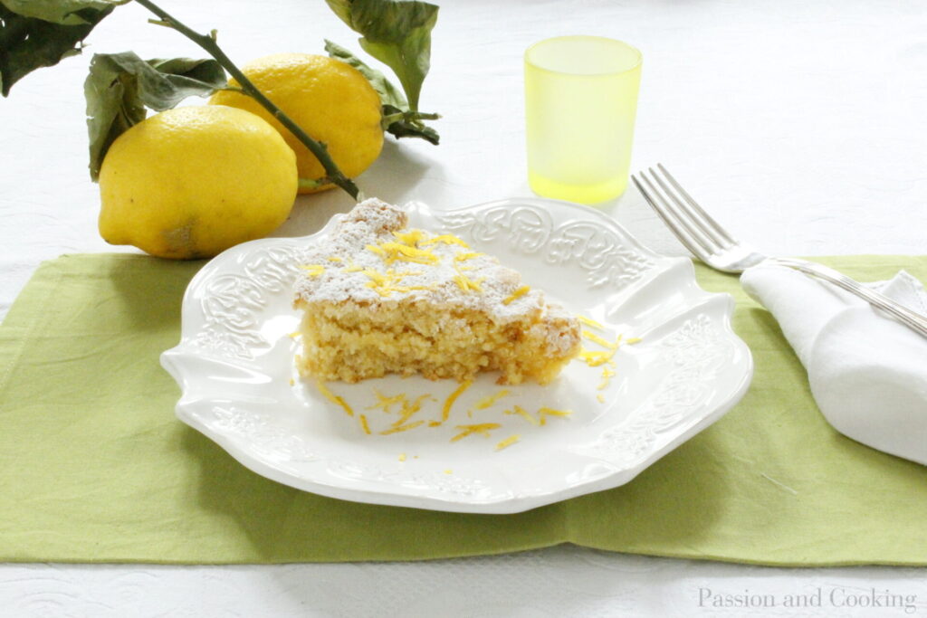 Almond and limocello cake 