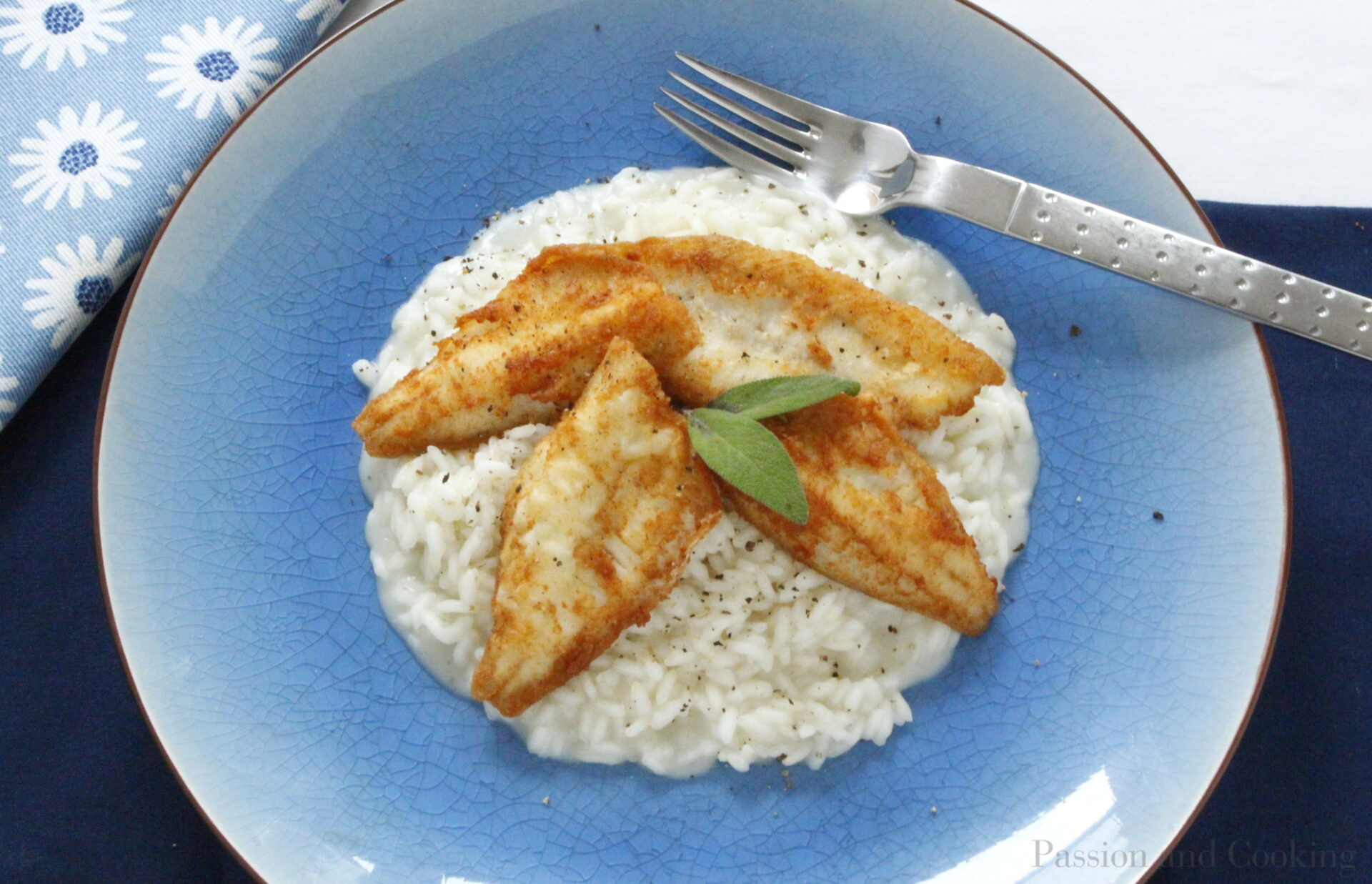 Risotto with Perch Fish