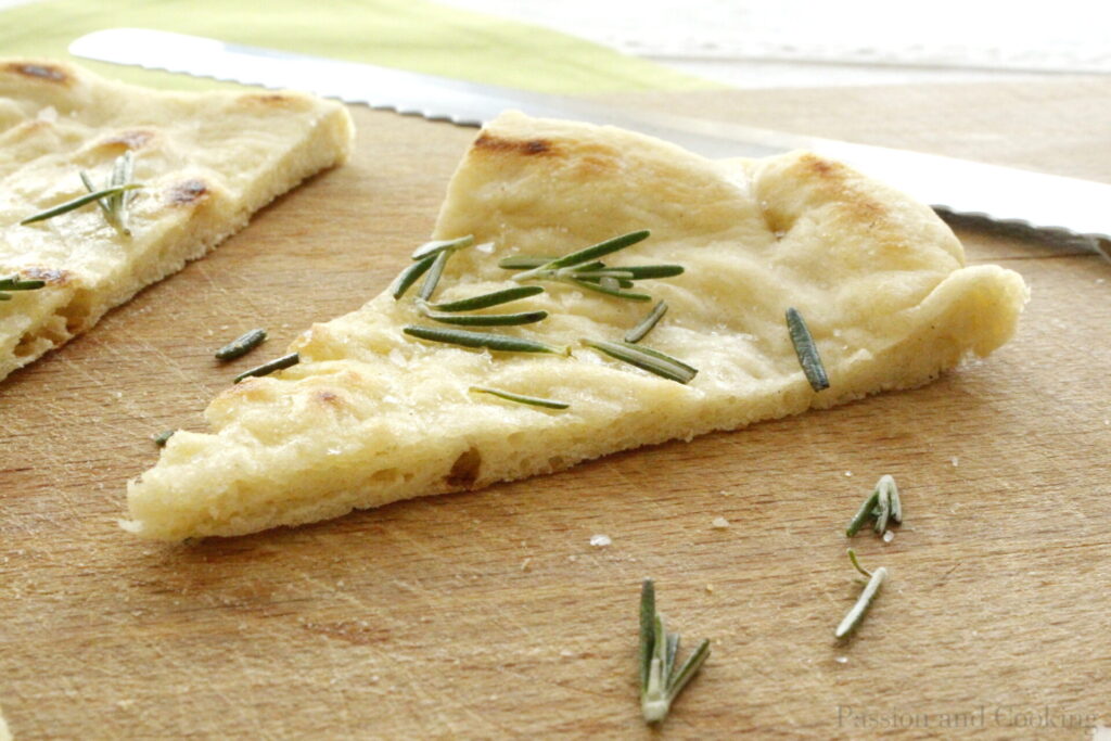 Focaccia in a skillet