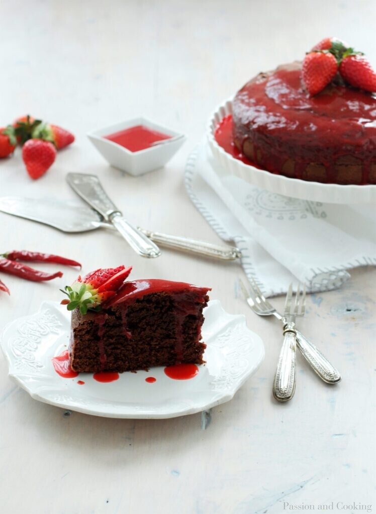 Chocolate and Hot chili pepper cake