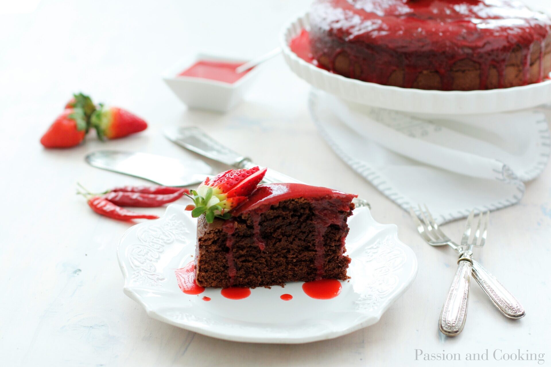 Chocolate and Hot chili pepper cake