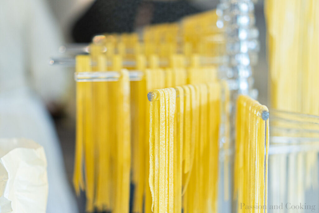 Homemade tagliatelle