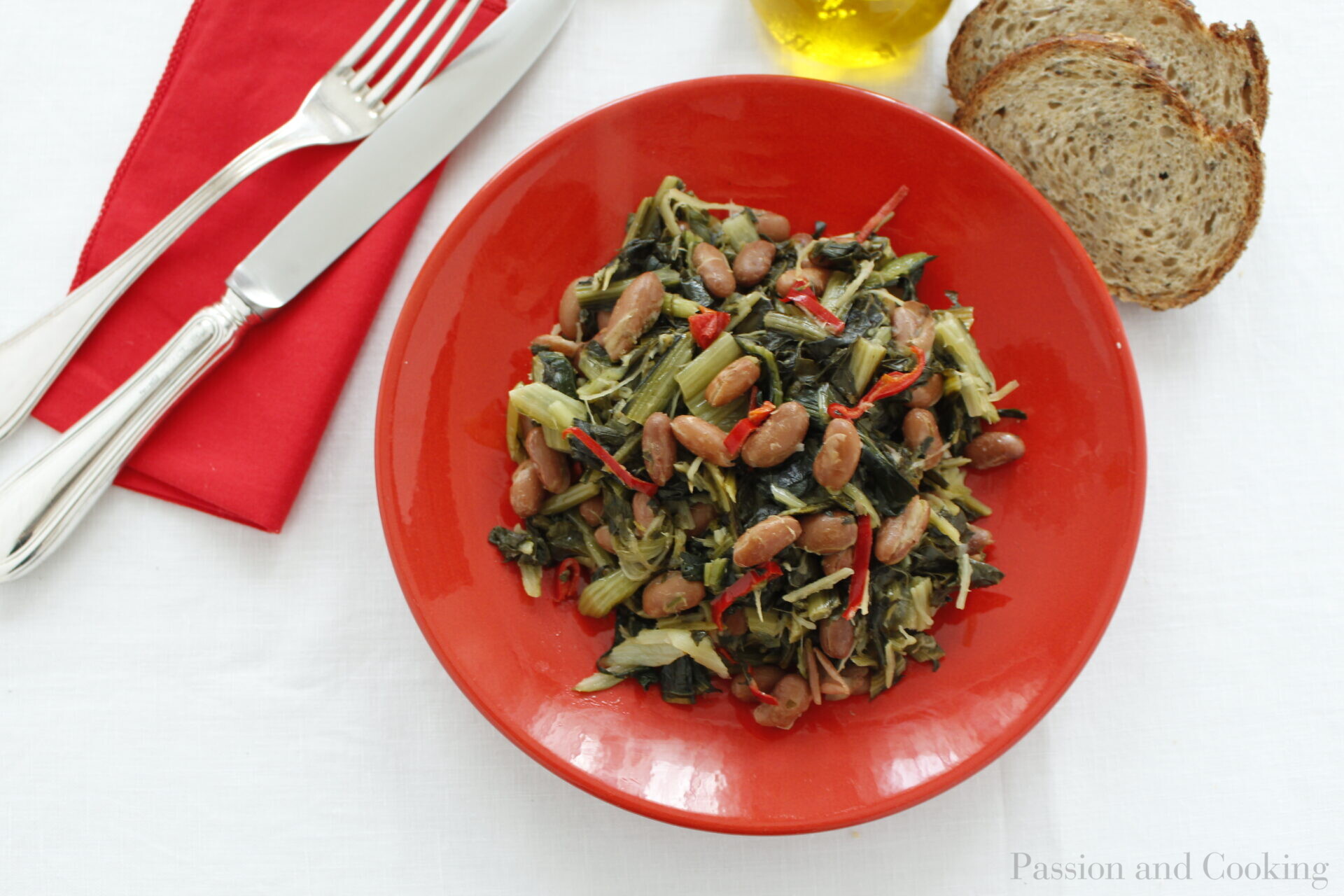 Beans and Chicory salad