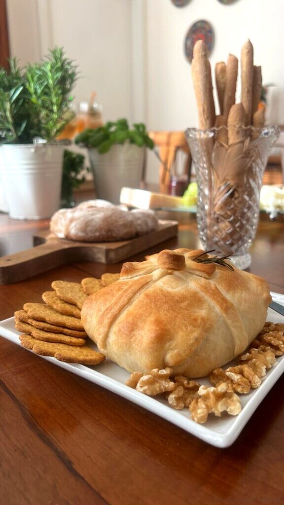 Goat robiola in puff pastry